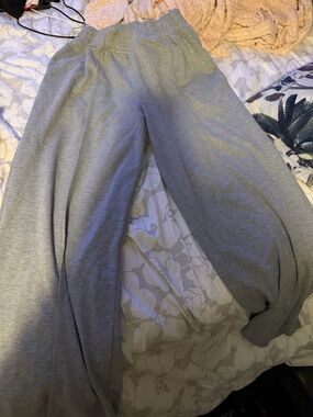 Light Gray Wide Leg Lounge Pants